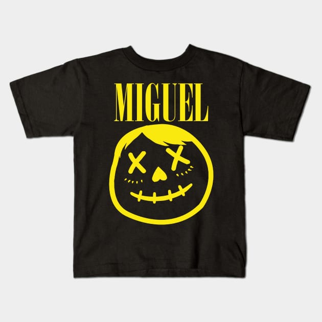 Miguel Smiley Kids T-Shirt by drewbacca